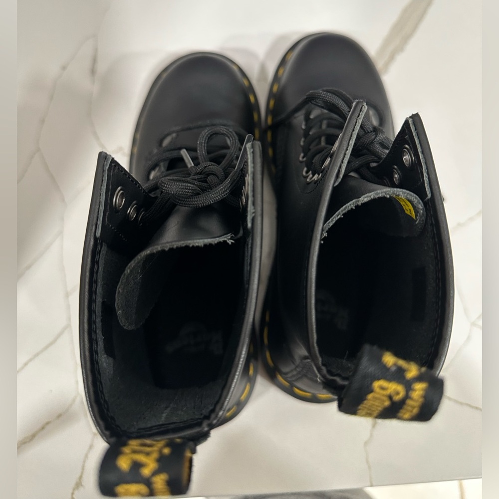 Dr. Martens 1460 Combat Boots. Women’s size 5. Color Black. - Picture 12 of 13